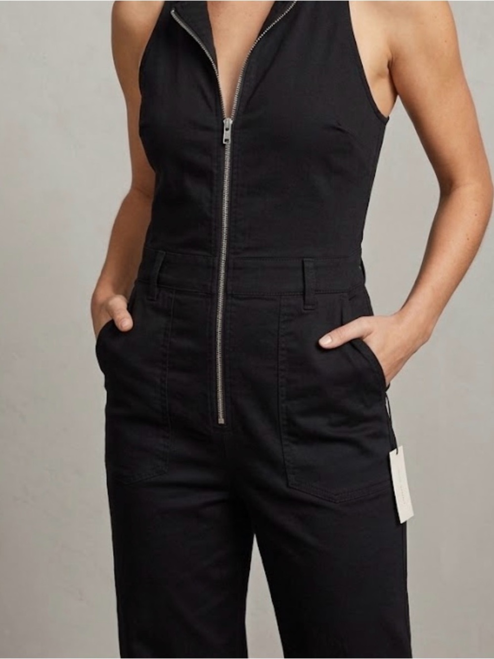 NWT Maeve by Anthropologie "The Naomi" Jumpsuit - Black (Size 8 / UK 12 / EU 40)